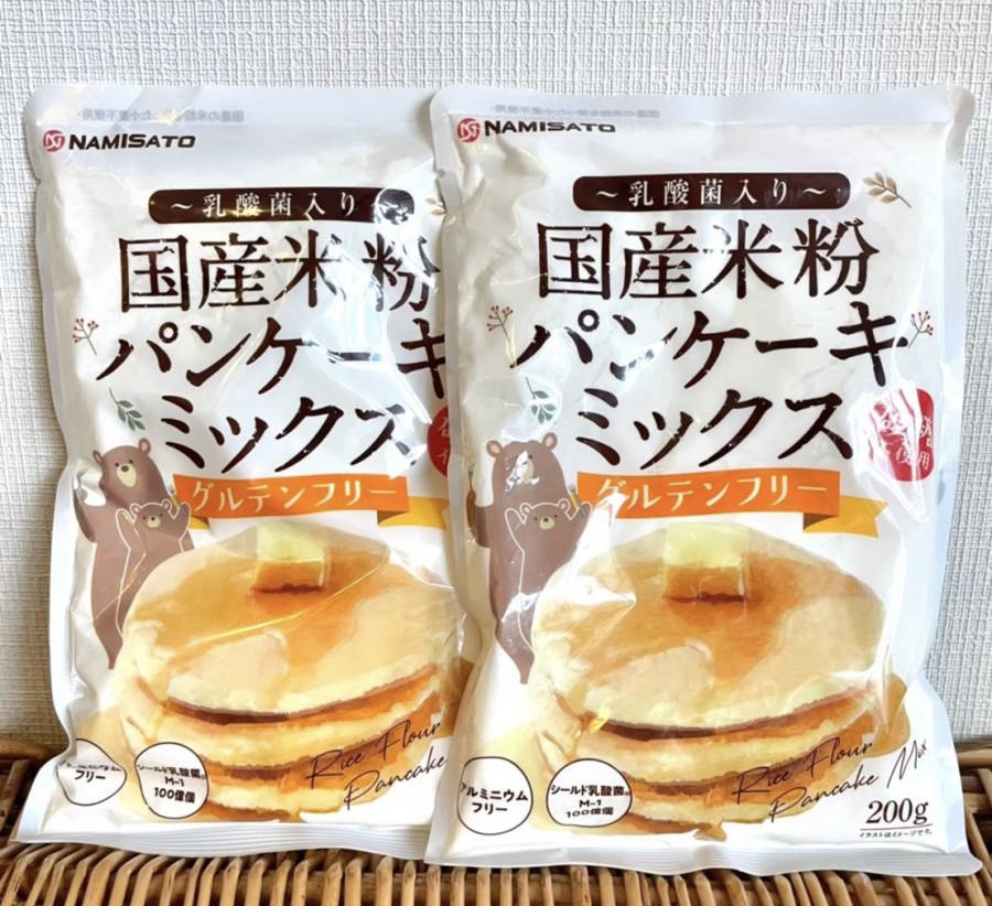 乳酸菌入り国産米粉パンケーキミックス　波里